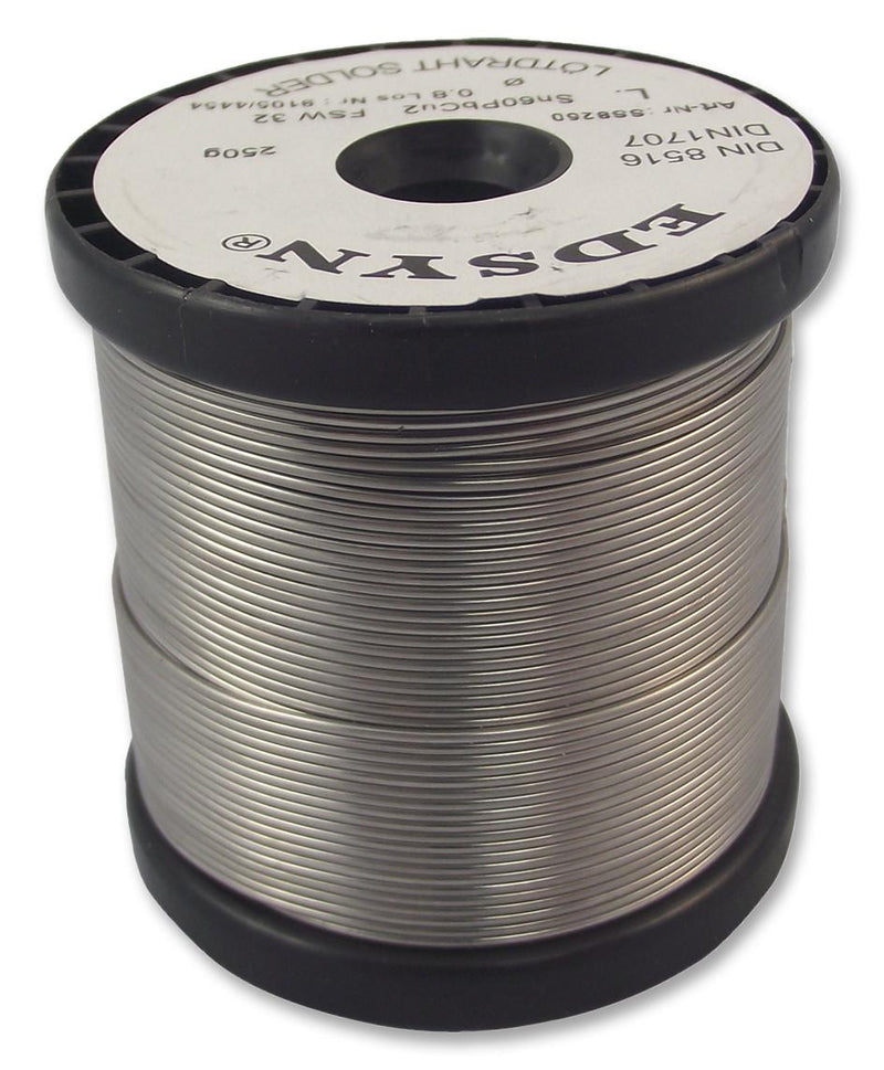 SS8250 -  Solder Wire, 60/38/2, 0.8mm Diameter, 183°C, 250g